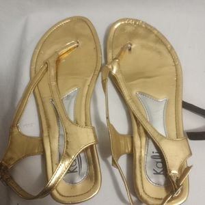 Women's sandals gold size 7 Kali